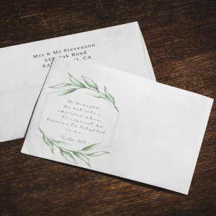 Bible Verse Return Address  Envelope