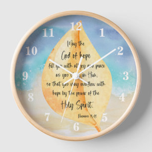 Bible verse Romans Wall Clock