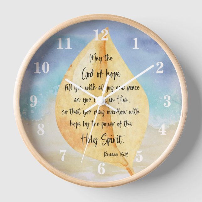 Bible verse Romans Wall Clock (Front)