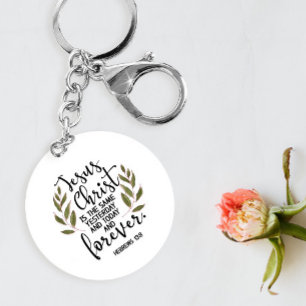 Bible Verse Round Keychain