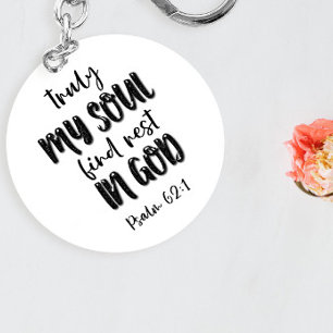 Bible Verse Round Keychain