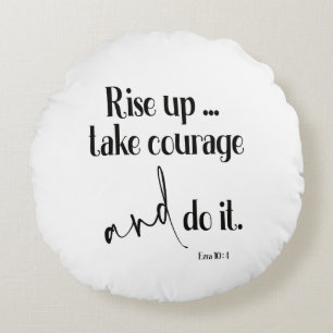 Bible Verse Round Pillow