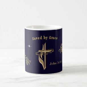 Bible Verse saved by Grace Coffee Mug