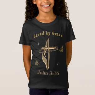 Bible Verse saved by Grace T-Shirt