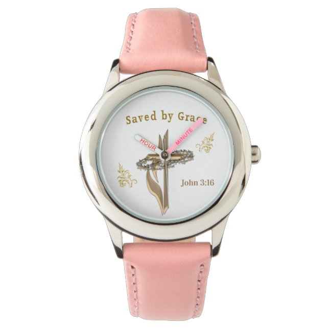 Bible Verse saved by Grace Watch (Front)