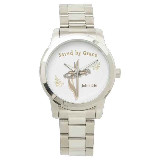 Bible Verse saved by Grace Watch (Front)