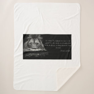 Bible Verse Scripture 1 Peter 5:8 KJV Sherpa Blanket