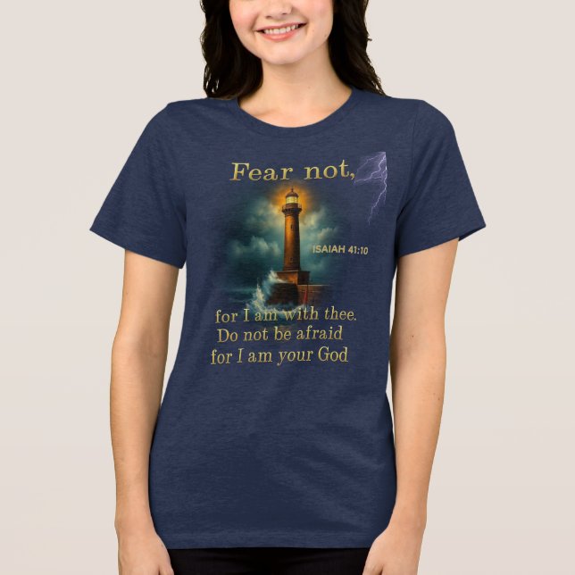 Bible Verse Scripture 2 sided Tri-Blend Shirt (Front)