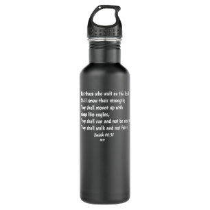 Bible Verse Scripture Isaiah 40:31 710 Ml Water Bottle