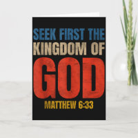 Bible Verse Seek First The Kingdom Of God Christia