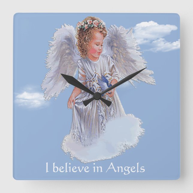 Bible Verse Square Wall Clock (Front)