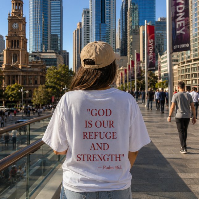 Bible verse T-Shirt  Psalm 46:1 (Creator Uploaded)