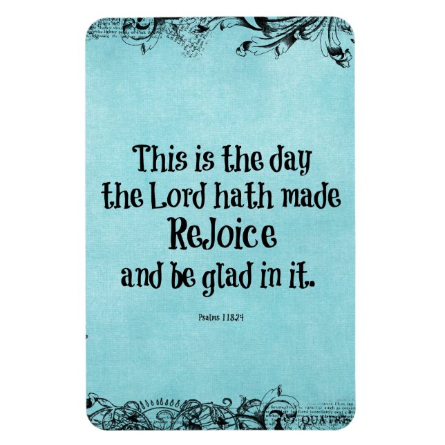 Bible Verse This is the Day the Lord hath Made Magnet (Vertical)