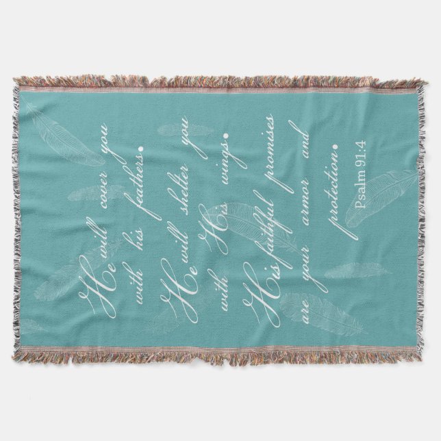 Bible Verse Throw Blanket (Front)