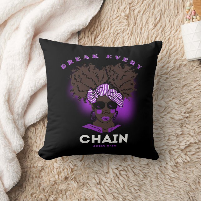 Bible Verse Throw Pillow For Black Women (Blanket)