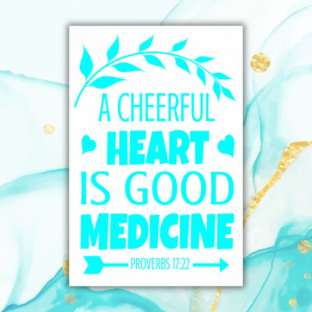 Bible verse turquoise | Archival Heavyweight Paper Poster (Creator Uploaded)