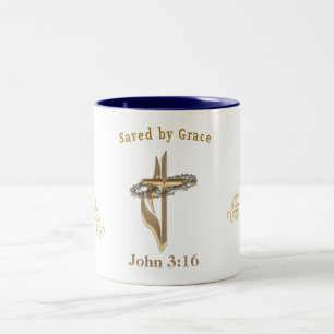 Bible verse Two-Tone coffee mug