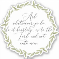 Bible Verse - Vinyl Cut Sticker KJV