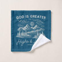 Bible verse washcloth