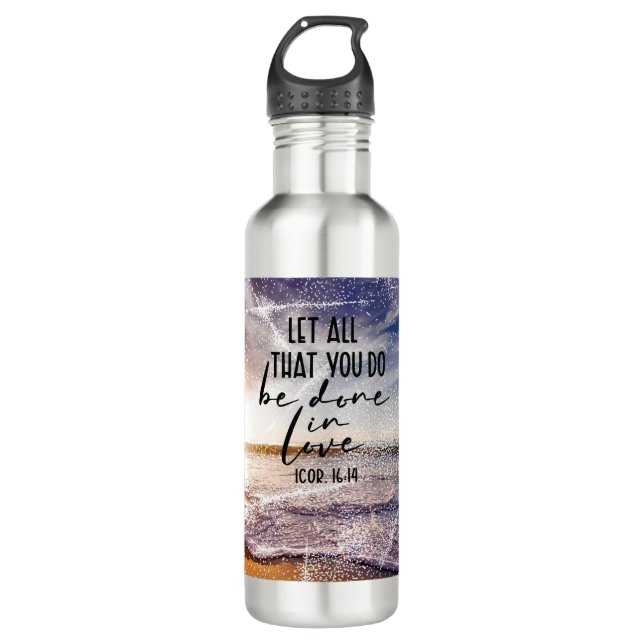 Bible Verse Water Bottle  (Front)