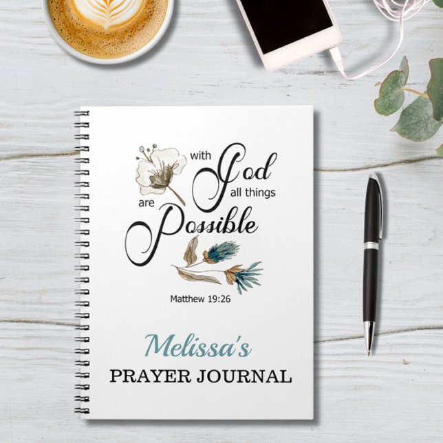 BIble verse- with god all things are possible Note Notebook (Creator Uploaded)