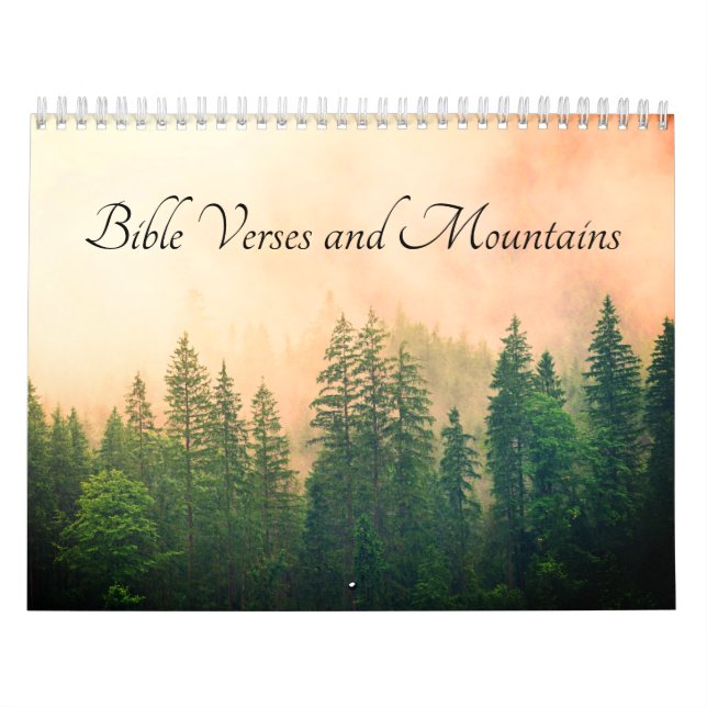 Bible Verses and Mountains Christian Calendar (Cover)