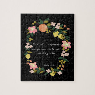 Bible Verses Art - Psalm 163:8 Jigsaw Puzzle