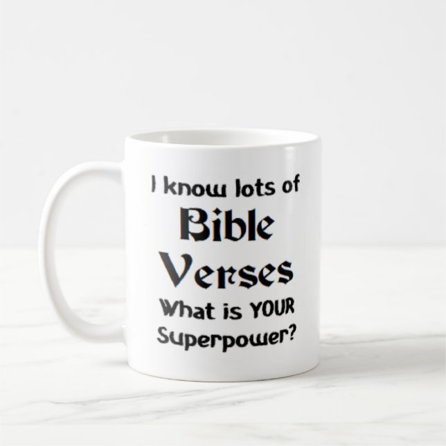 bible verses coffee mug (Left)