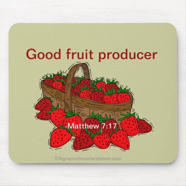 Bible Verses God's Word Mouse Mat (Front)