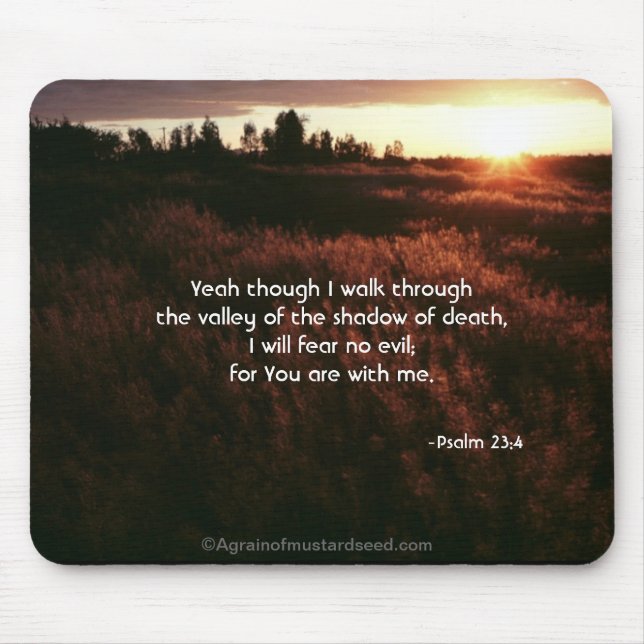 Bible Verses God's Word Mouse Mat (Front)