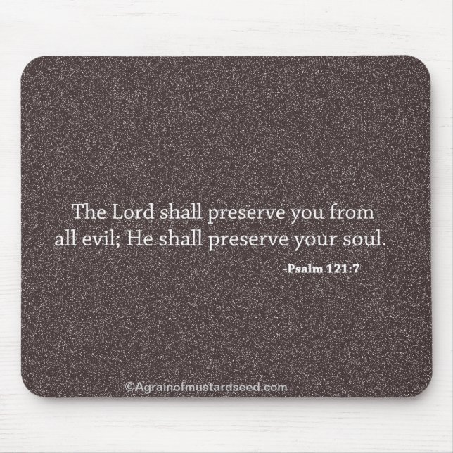 Bible Verses God's Word Mouse Mat (Front)