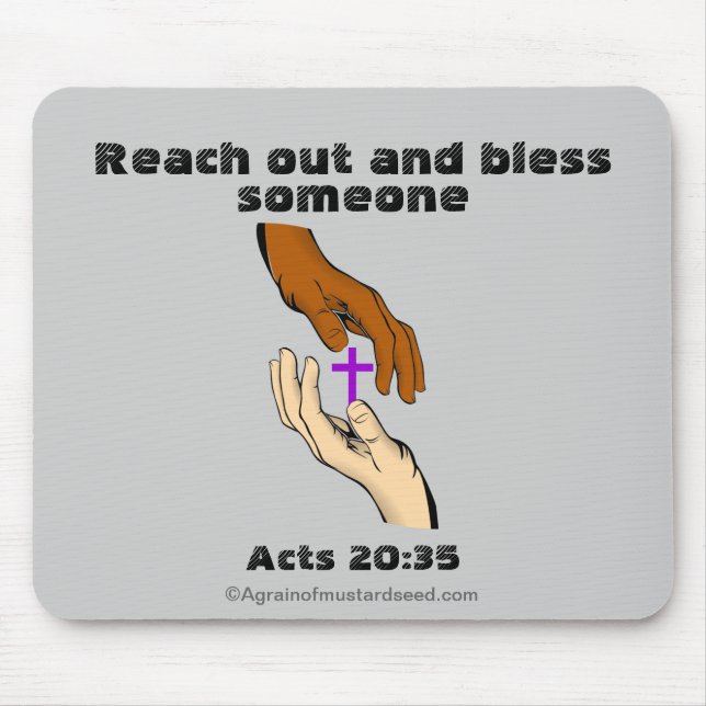 Bible Verses God's Word Mouse Mat (Front)