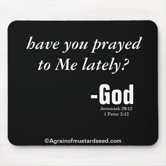 Bible Verses God's Word Mouse Mat (Front)
