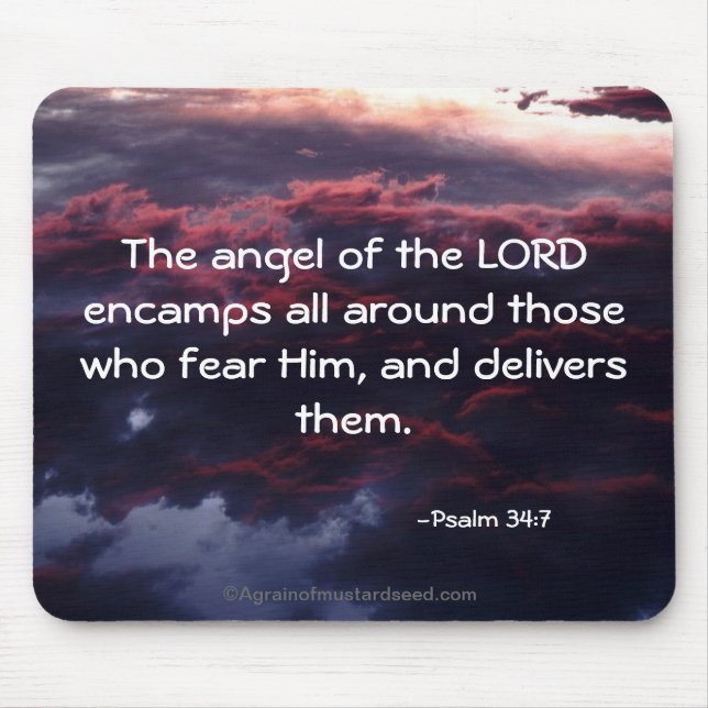 Bible Verses God's Word Mouse Mat (Front)