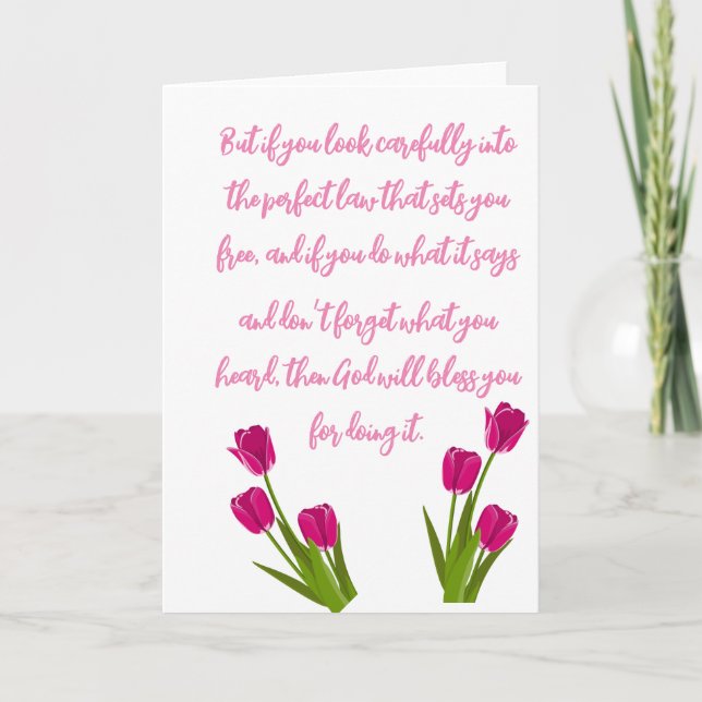 Bible verses holiday card (Front)