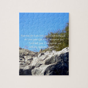 Bible Verses Inspirational Quote Isaiah 41:10 Jigsaw Puzzle