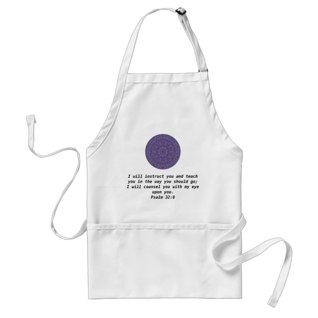 Bible Verses Inspirational Quote Psalm 32:8 Standard Apron (Front)