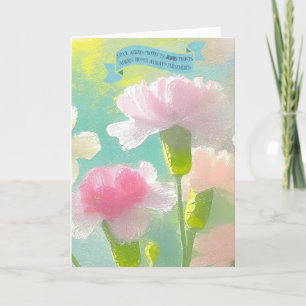 Bible Verses Mother, 1 Corinthians, Carnations  Holiday Card