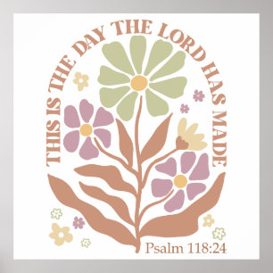 Bible Verses Wildflower  Poster