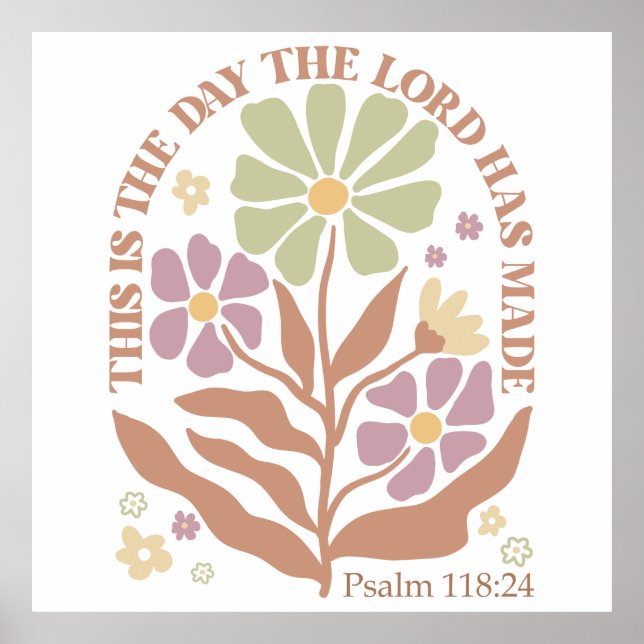 Bible Verses Wildflower  Poster (Front)