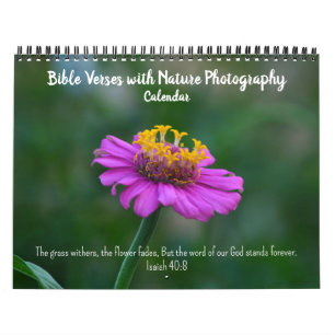 Bible Verses with Nature Photography Calendar