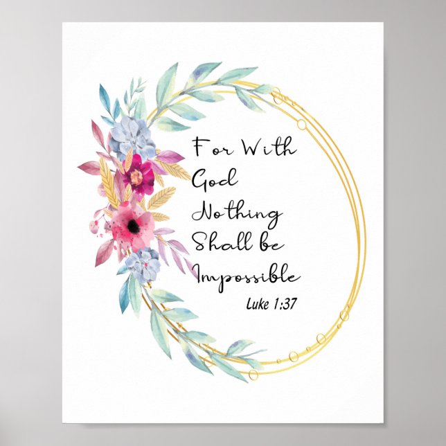 Bible versus in prints. poster (Front)