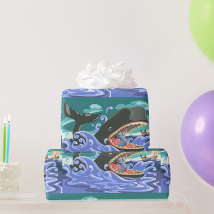 Bible Whale Wrapping Paper