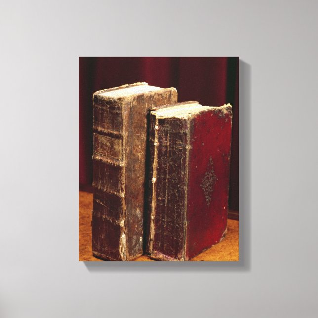 Bibles belonging to Lord Byron and Augusta Leigh Canvas Print (Front)