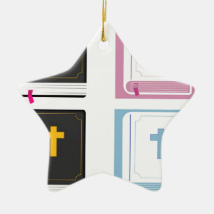 bibles ceramic tree decoration