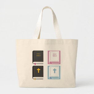 bibles large tote bag