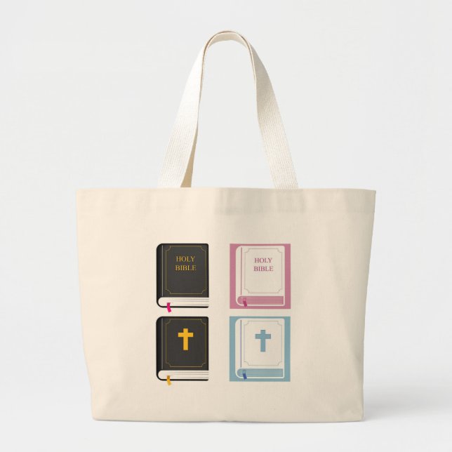 bibles large tote bag (Front)