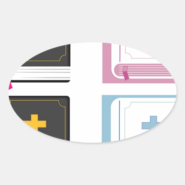 bibles oval sticker (Front)