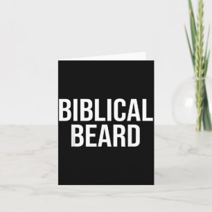 Biblical Beard Funny Christian Men Beard Dad Card
