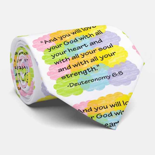 Biblical Bible Torah Neck Tie (Rolled)